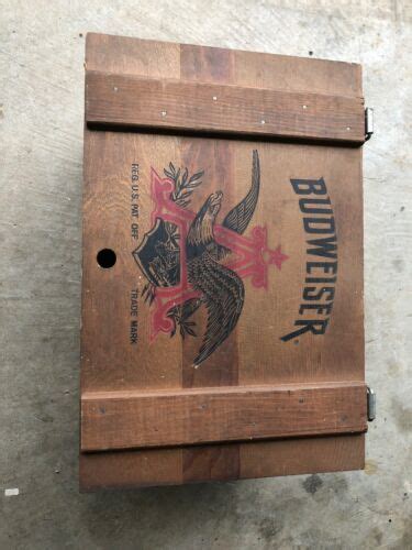 anheuser-busch inc vintage electric beer box|antique busch beer crate.